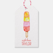 Waterverf Populaire Labels Cadeaulabel (Voorkant)