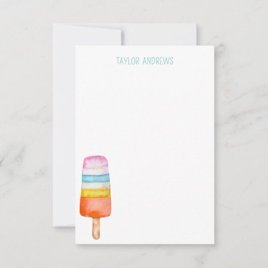 Waterverf Populaire notitiekaarten (Voorkant)