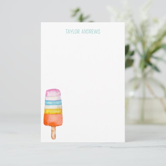 Waterverf Populaire notitiekaarten (Staand voorkant)