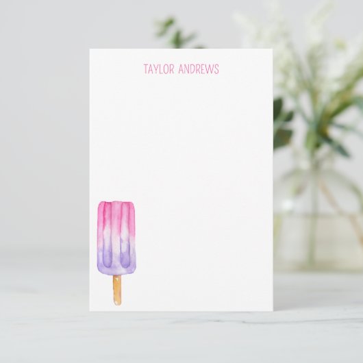 Waterverf Populaire notitiekaarten (Staand voorkant)