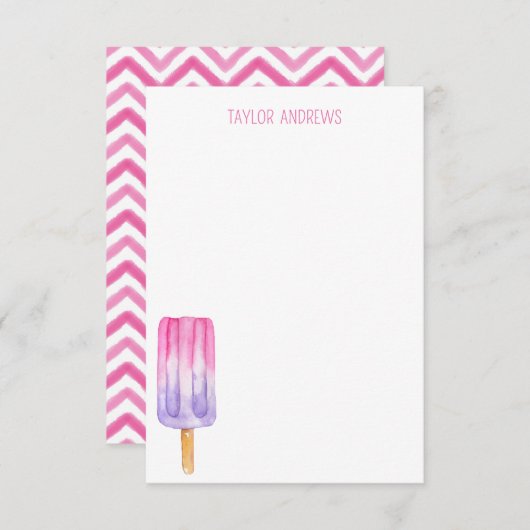 Waterverf Populaire notitiekaarten (Voorkant / Achterkant)