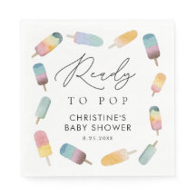 Waterverf Populatie Klaar aan Pop Baby shower