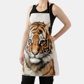 Waterverf Portret van een kleine tijger Schort (Insitu)
