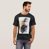 Waterverf portret van wolkenstrijd en sephiroth t-shirt (Voorkant volledig)