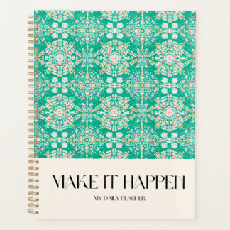 Waterverf Portugese tegels floreel ornament paté Planner