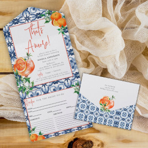 Waterverf Positano Aperol Spritz Recept Kaart