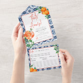 Waterverf Positano Aperol Spritz Recept Kaart (Afscheurbaar)