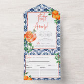 Waterverf Positano Aperol Spritz Recept Kaart (Binnen)