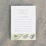 Waterverf Positano Beach Advice en wenst Kaart<br><div class="desc">Van de verlovingspartij tot de huwelijksnacht hebben veteranenparen echt advies ingewonnen voor de weldra te houden nieuwsleden. Deze chemische en tropische advieskaarten voegen een speciaal memento toe voor het koppel om te lezen naarmate de jaren voorbij gaan.</div>