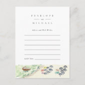 Waterverf Positano Beach Advice en wenst Kaart (Voorkant)