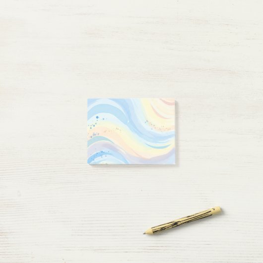 Waterverf Post-it Notes (Op bureau)