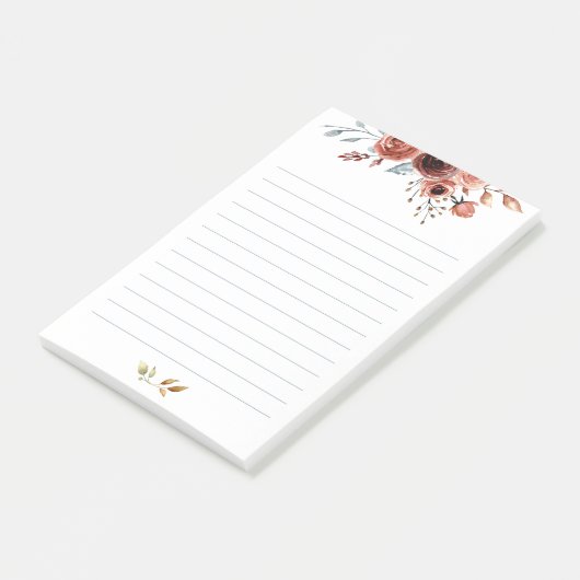 Waterverf Post-it® notes met lijnen (Schuin)