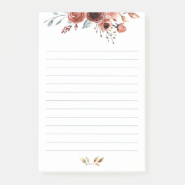 Waterverf Post-it® notes met lijnen