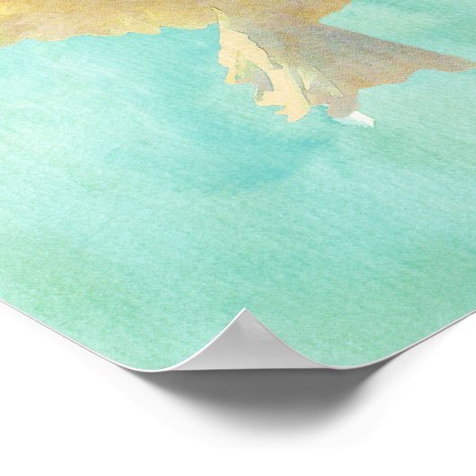 Waterverf Poster (Hoek)