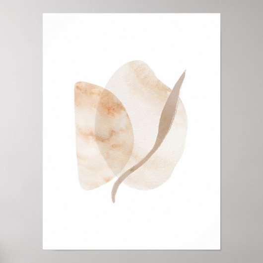 Waterverf poster Abstract Geometrische moderne kun (Voorkant)