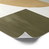 Waterverf poster Abstract Geometrische moderne kun (Hoek)