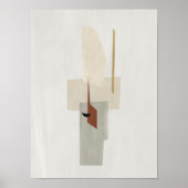 Waterverf poster Abstract Geometrische moderne kun (Voorkant)