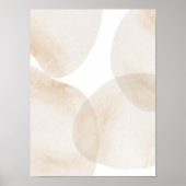 Waterverf poster Abstract Geometrische moderne kun (Voorkant)