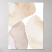 Waterverf poster Abstract Geometrische moderne kun (Voorkant)