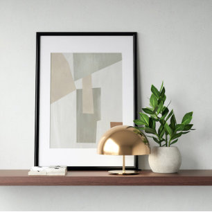 Waterverf poster Abstract Geometrische moderne kun