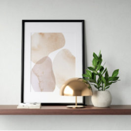 Waterverf poster Abstract Geometrische moderne kun