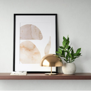 Waterverf poster Abstract Geometrische moderne kun