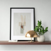 Waterverf poster Abstract Geometrische moderne kun