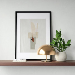 Waterverf poster Abstract Geometrische moderne kun