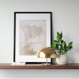 Waterverf poster Abstract Geometrische moderne kun