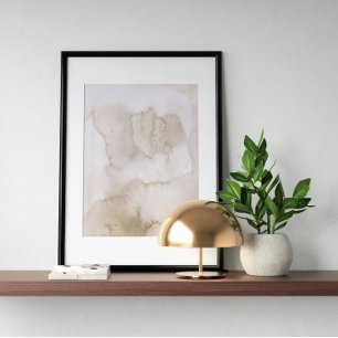 Waterverf poster Abstract Geometrische moderne kun