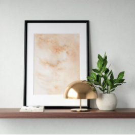 Waterverf poster Abstract Geometrische moderne kun