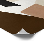 Waterverf poster Abstract Geometrische moderne kun (Hoek)
