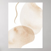 Waterverf poster Abstract Geometrische moderne kun (Voorkant)