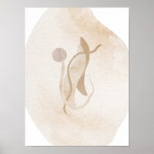 Waterverf poster Abstract Geometrische moderne kun (Voorkant)