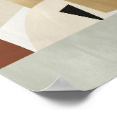 Waterverf poster Abstract Geometrische moderne kun (Hoek)