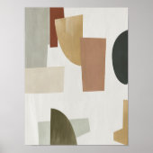 Waterverf poster Abstract Geometrische moderne kun (Voorkant)