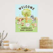 Waterverf Poster  Baby shower (Keuken)
