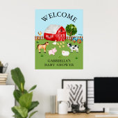 Waterverf Poster  Baby shower (Thuiskantoor)