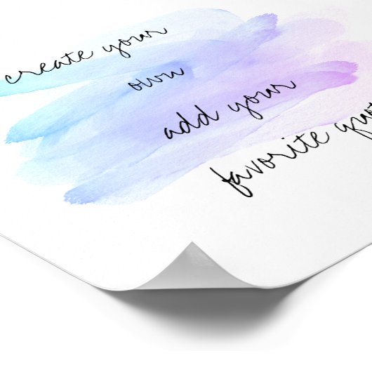 waterverf poster creëer (Hoek)