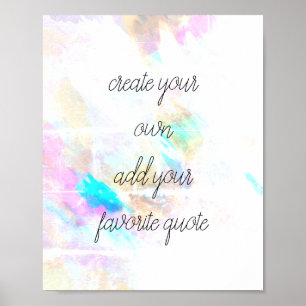 waterverf poster creëer