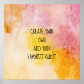 waterverf poster creëer (Voorkant)