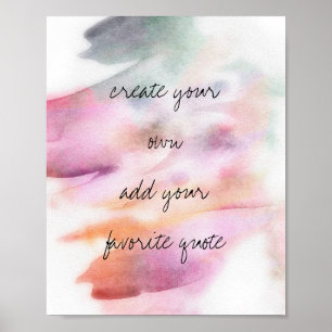 waterverf poster creëer