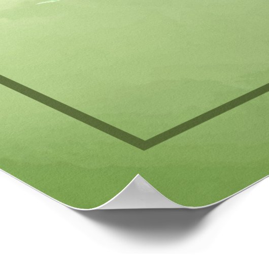 Waterverf Poster vogelpest bij de vogelpest (Hoek)