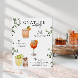 Waterverf   Poster voor de Drink van bride en groo