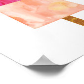 Waterverf poster voor het afdrukken van ijscrème (Hoek)