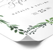 waterverf poster voor taarten en cadeaus leafy (Hoek)