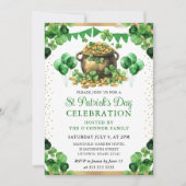 Waterverf Pot of Gold St Patrick's Day Kaart (Voorkant)