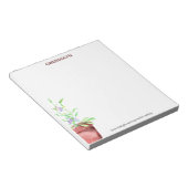 Waterverf Potential Fig Tree Beste God Blocnote (Schuin)