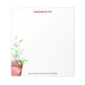 Waterverf Potential Fig Tree Beste God Blocnote (Voorkant)