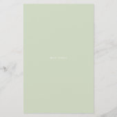 Waterverf Potentiële Planten Baby shower Uitnodigi (Achterkant)